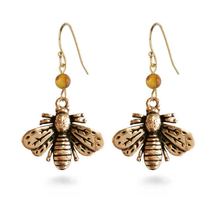 Napoleonic Bee Drop Earrings