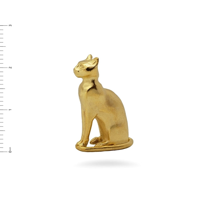 Bastet Cat Lapel Pin - Egyptian Goddess Brooch