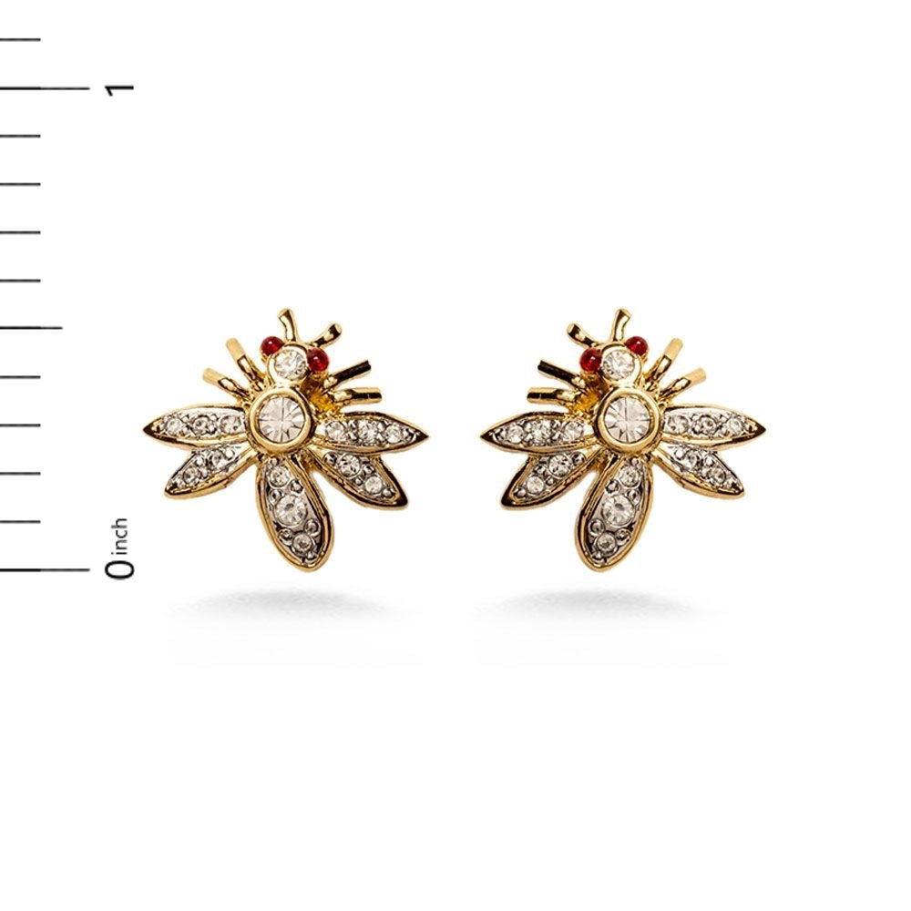 Jeweled Bee Earrings