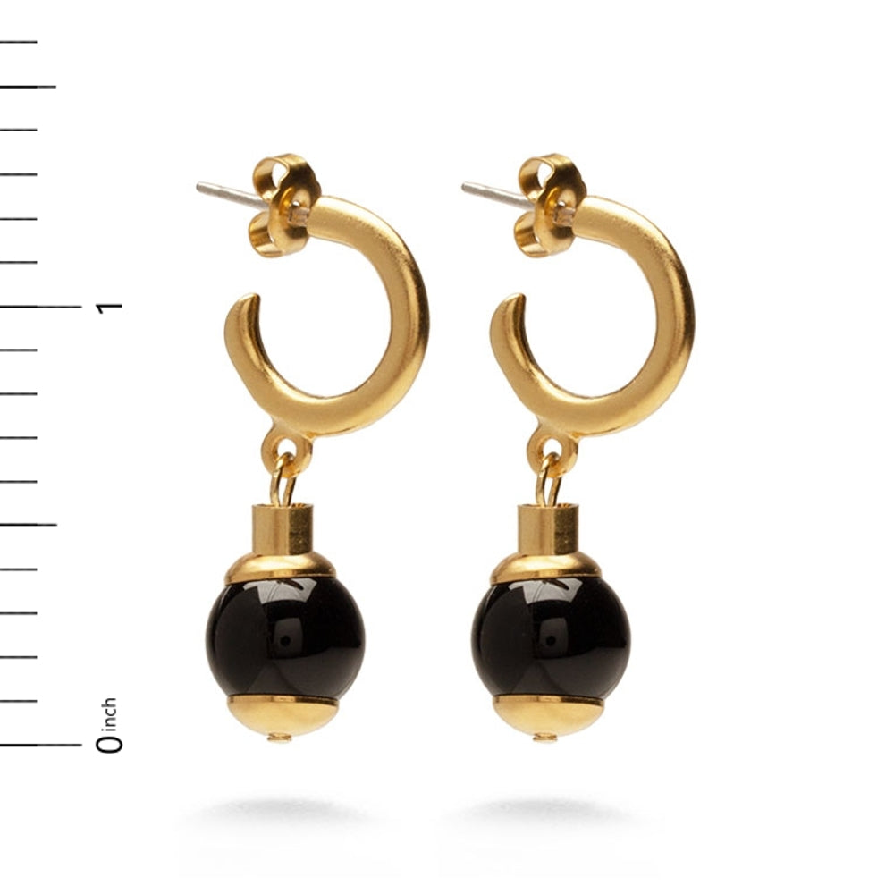 Middle Kingdom Black Onyx Earrings