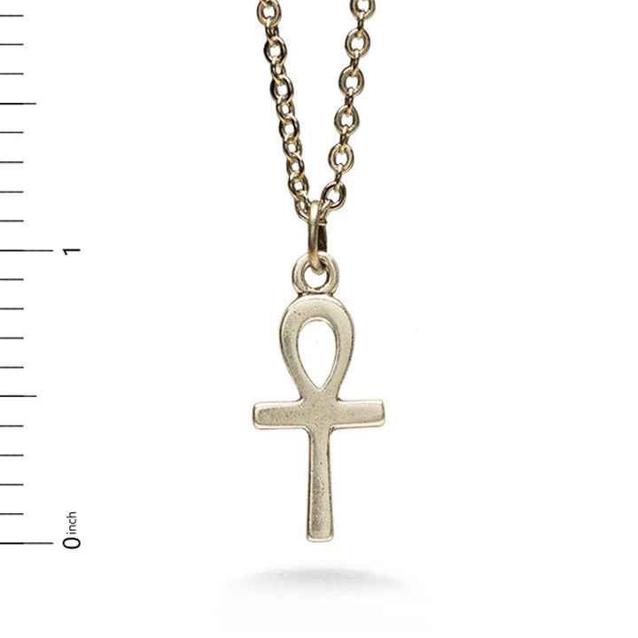 Ankh Pendant, 18" - Antique Silver Finish