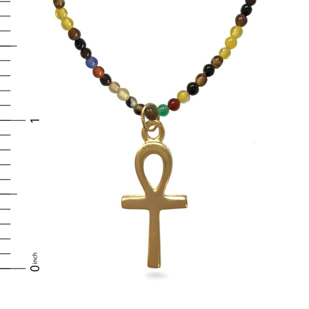 Ankh Charm on Petit Agate