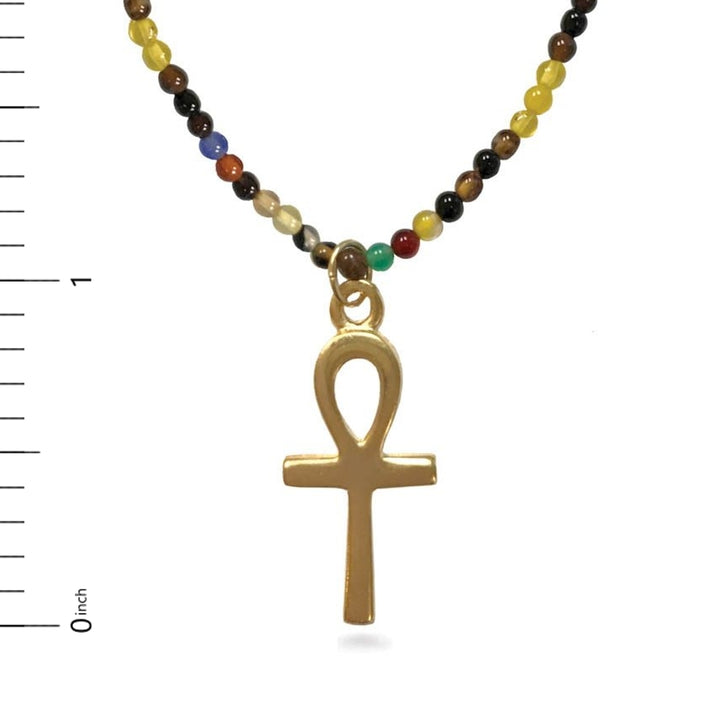 Ankh Charm on Petit Agate