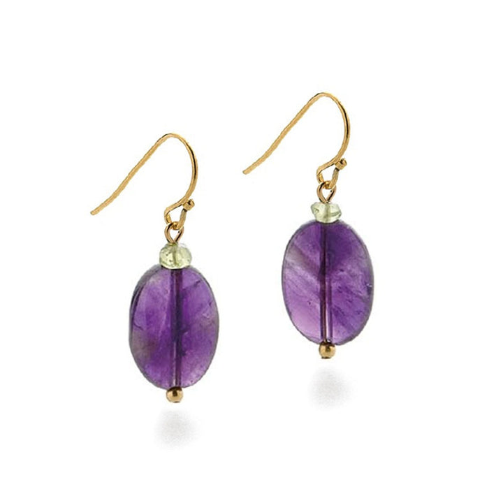 Classical Amethyst Drop Earrings