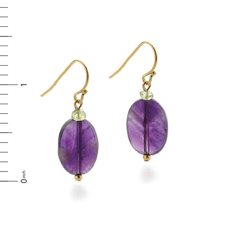 Classical Amethyst Drop Earrings