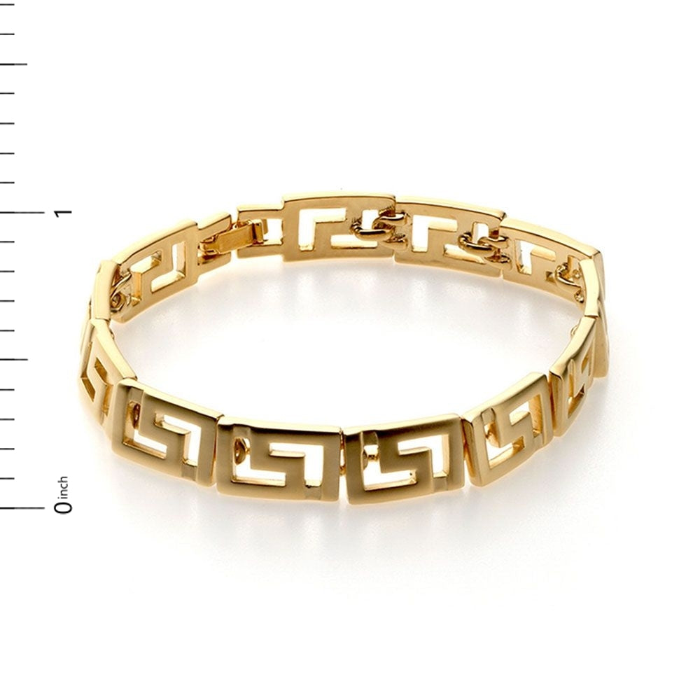 Classical Meander Link Bracelet