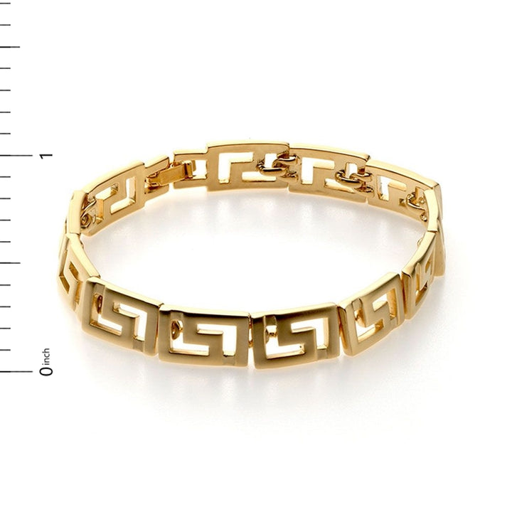 Classical Meander Link Bracelet