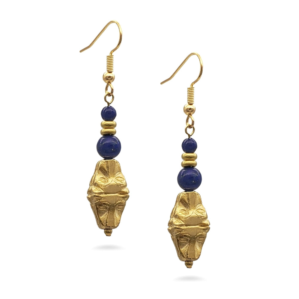 Double-Headed Egyptian Leopard Earrings