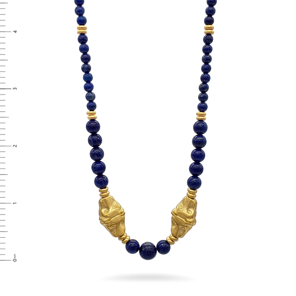 Double-Headed Egyptian Leopard Necklace