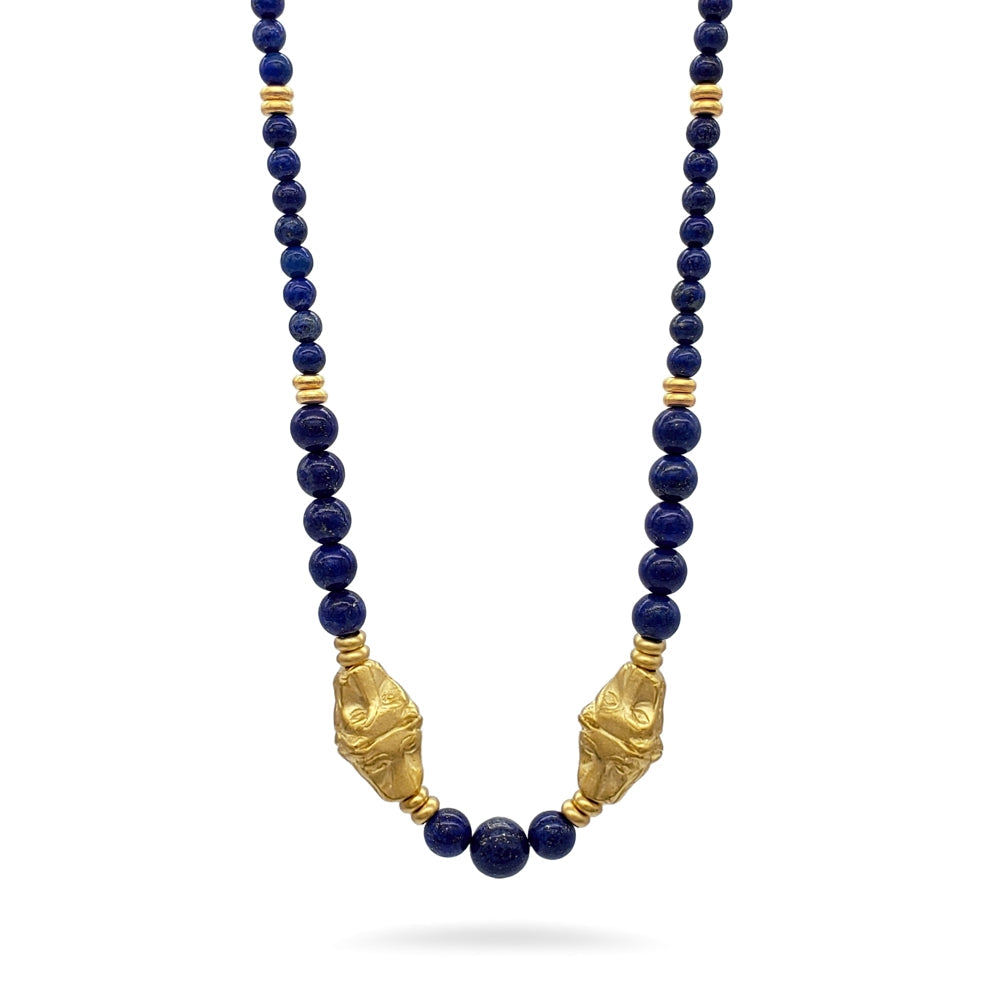 Double-Headed Egyptian Leopard Necklace
