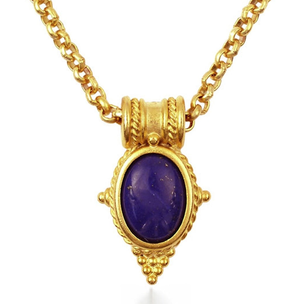 Egyptian Revival Pendant w/Lapis