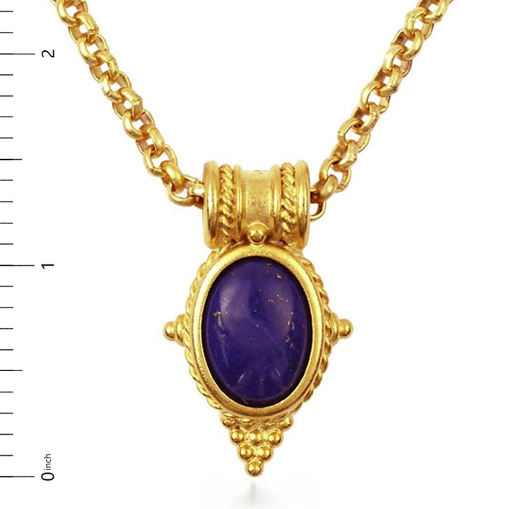 Egyptian Revival Pendant w/Lapis