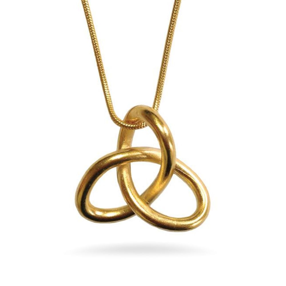 Gordian Knot Pendant on Chain, 18”