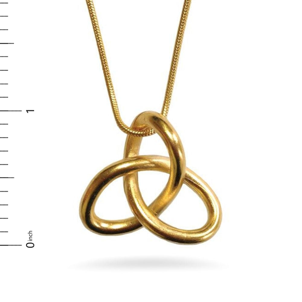 Gordian Knot Pendant on Chain, 18”
