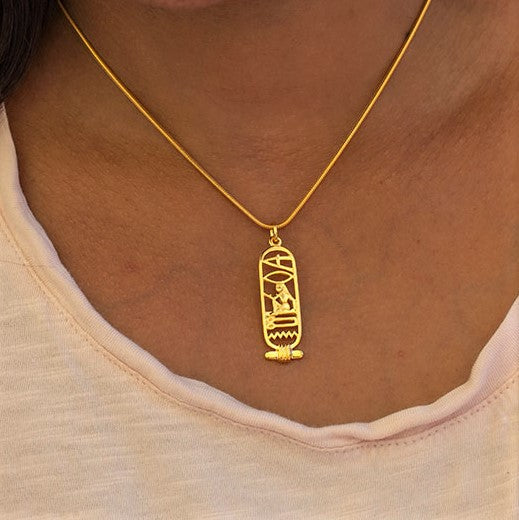 Egyptian Symbols Egyptian Hieroglyph Necklace I Love You