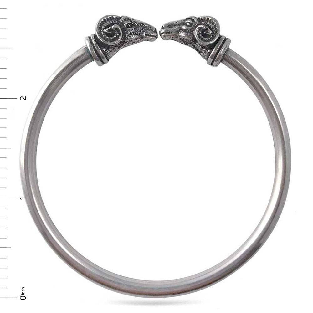 Ram Head Cuff Bangle