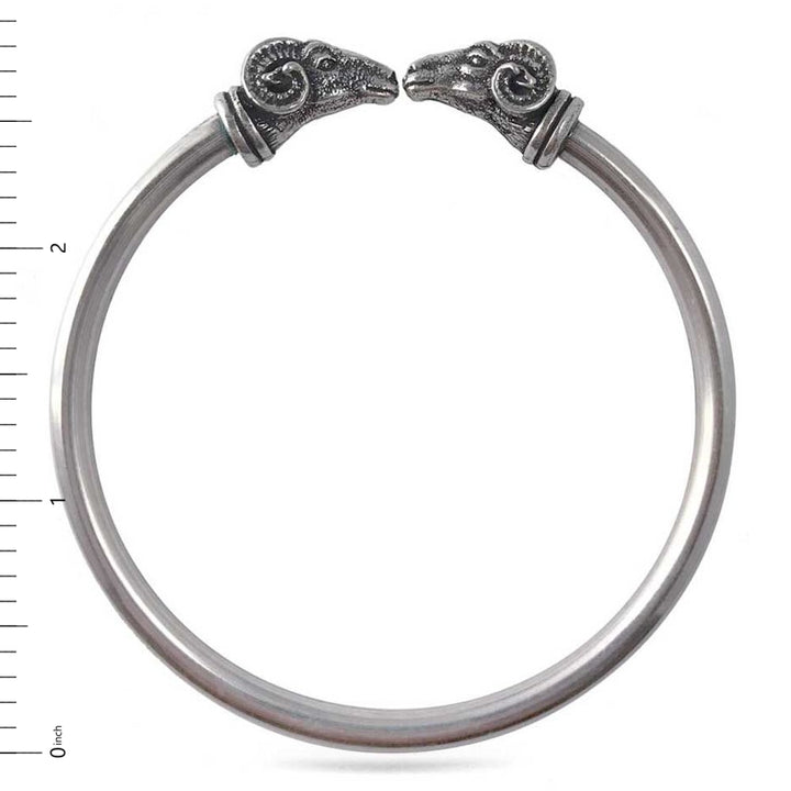 Ram Head Cuff Bangle