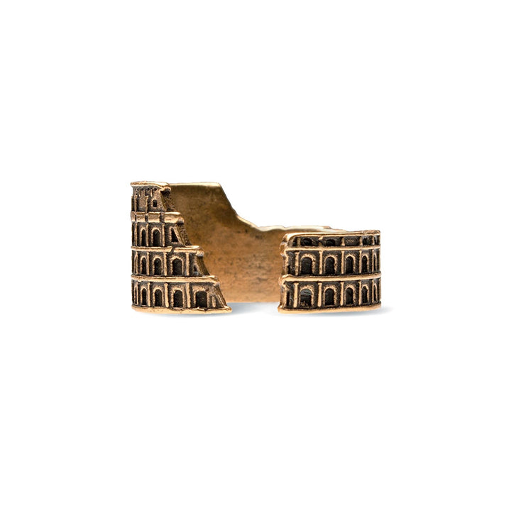 Roman Colosseum Ring - Antique Gold Finish