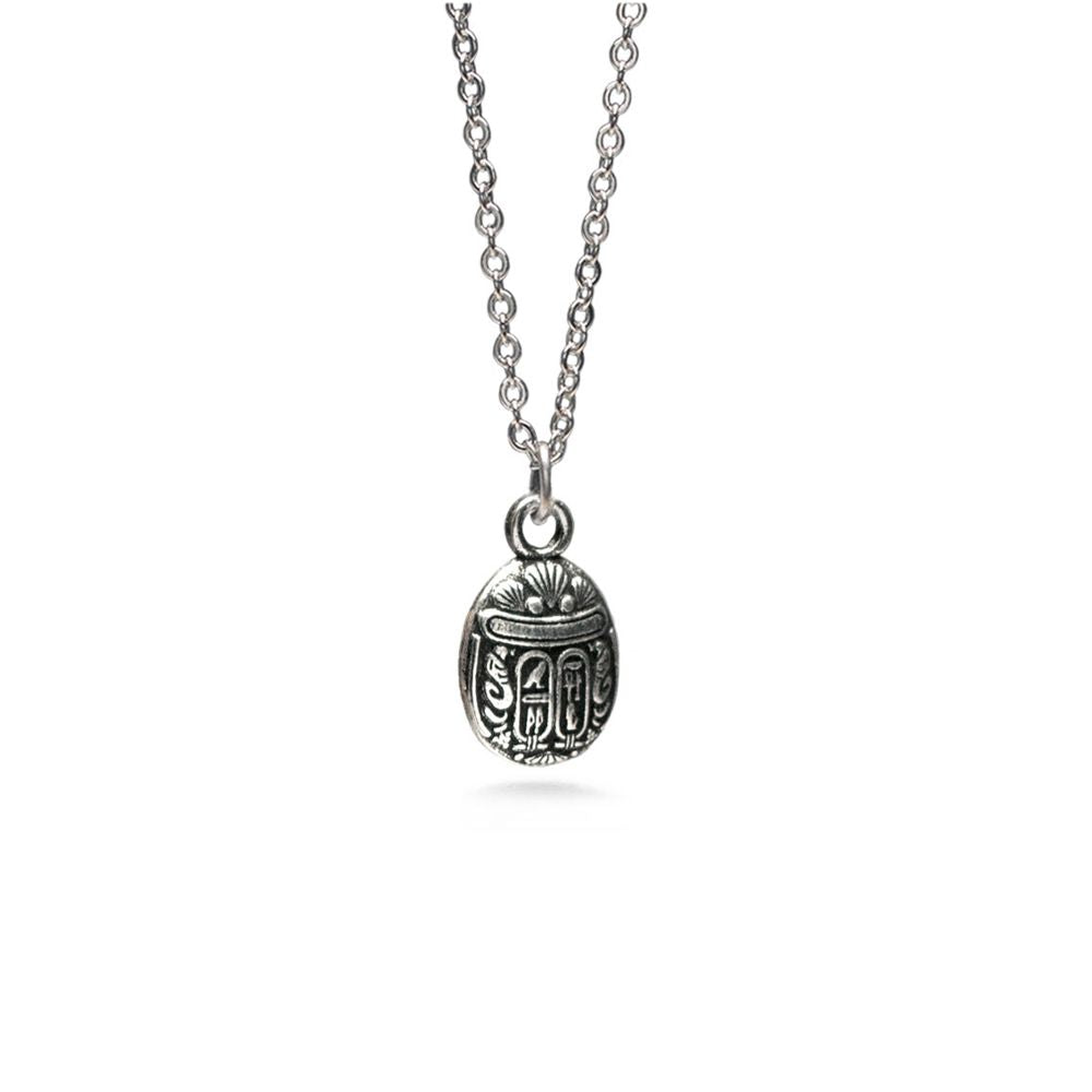 Scarab Pendant - Mini, Antique Silver Finish