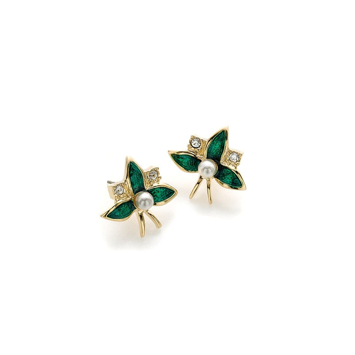 Emerald Flowers Earrings