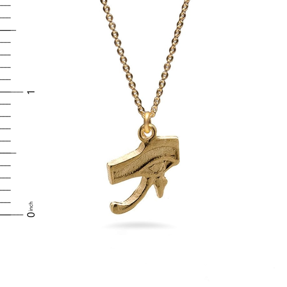 Eye of Horus Pendant Bright Gold Finish