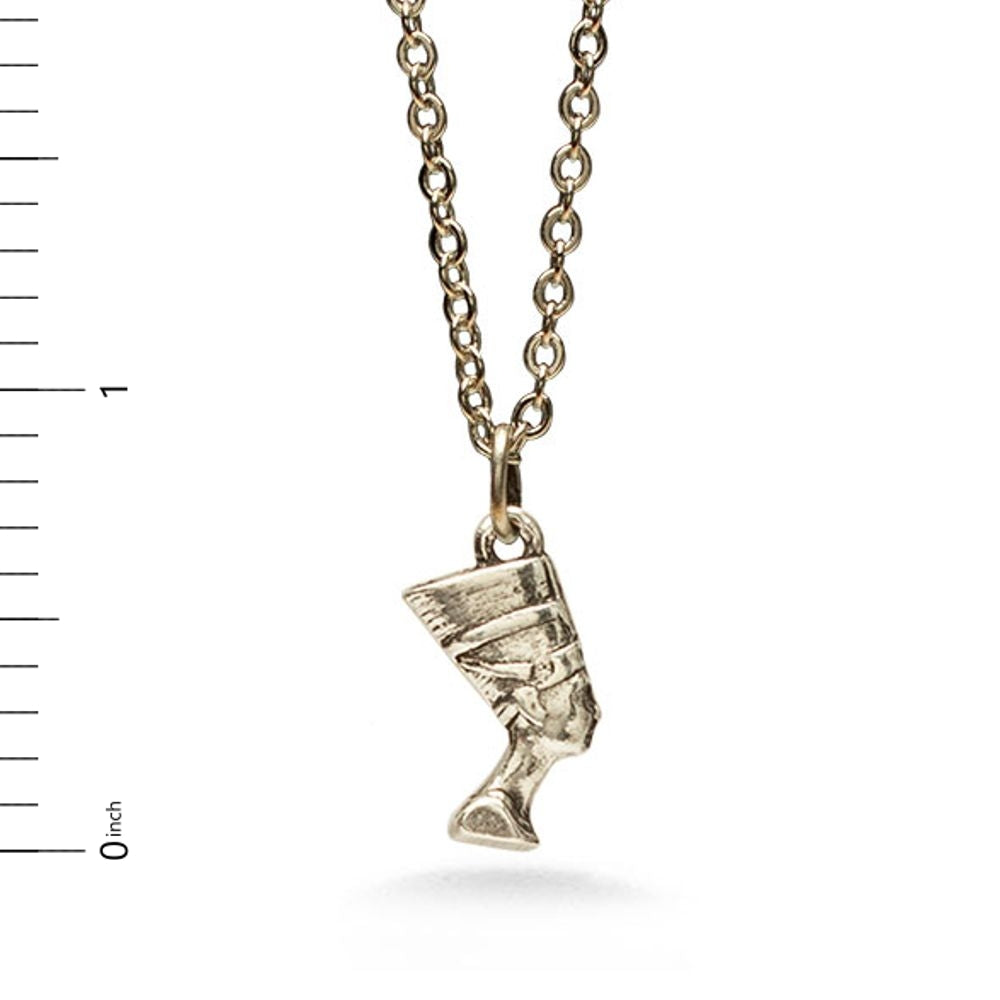 Nefertiti Pendant, 18" Antique Silver Finish