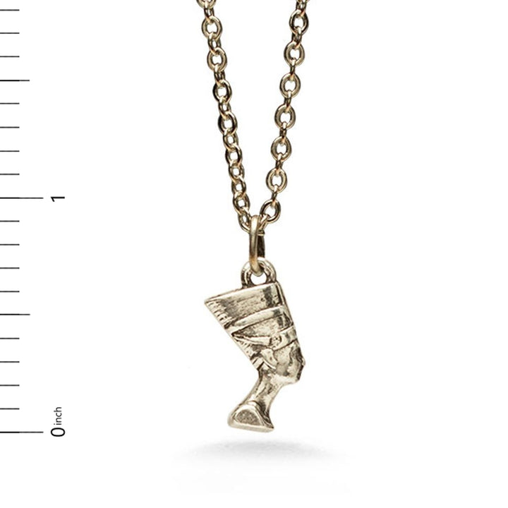 Nefertiti Pendant, 18" Antique Silver Finish