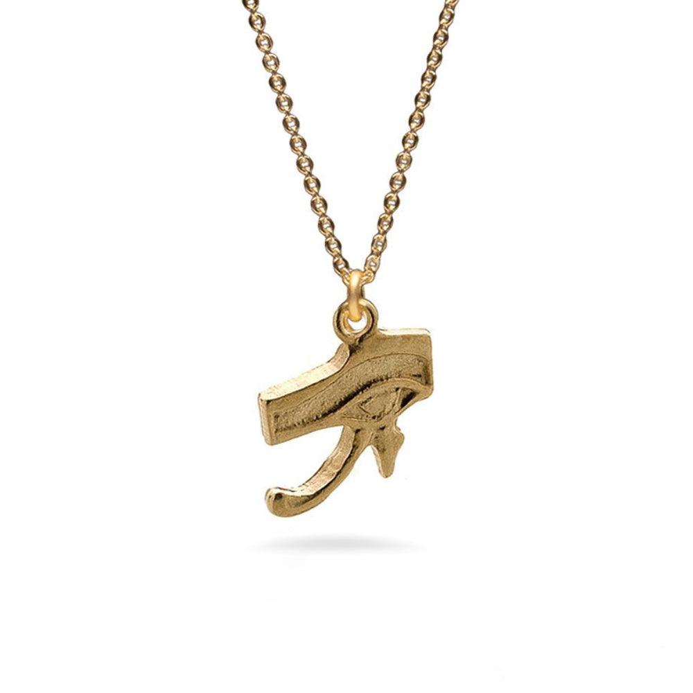 Eye of Horus Pendant Bright Gold Finish