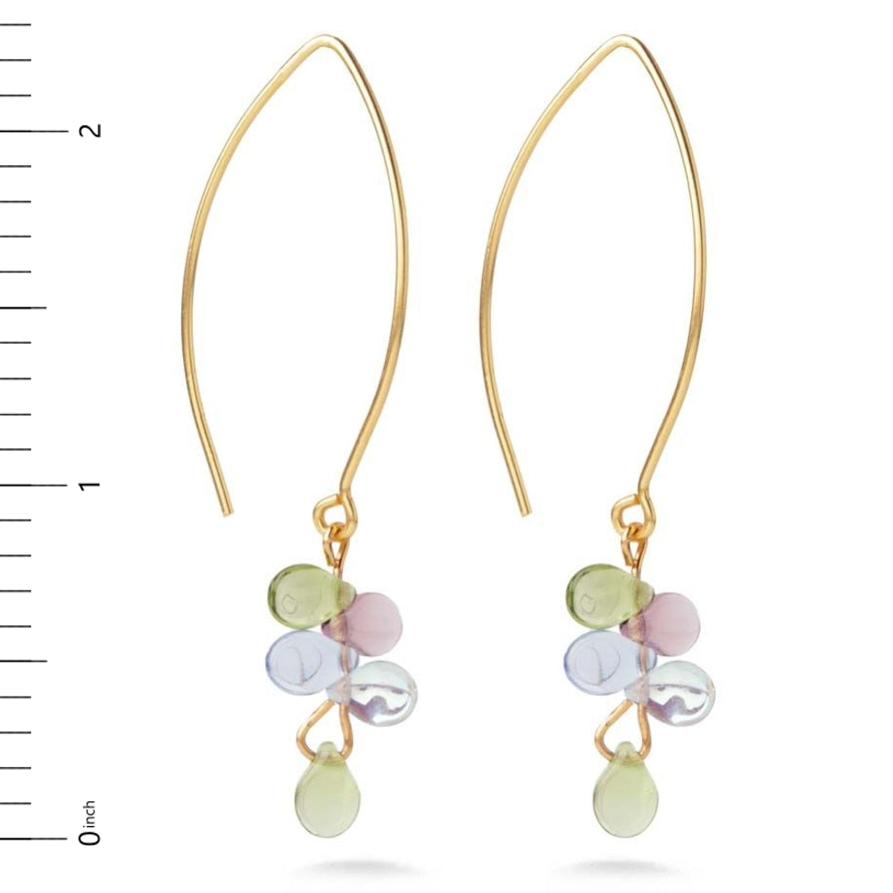 Monet Inspired Glass Petal Earrings