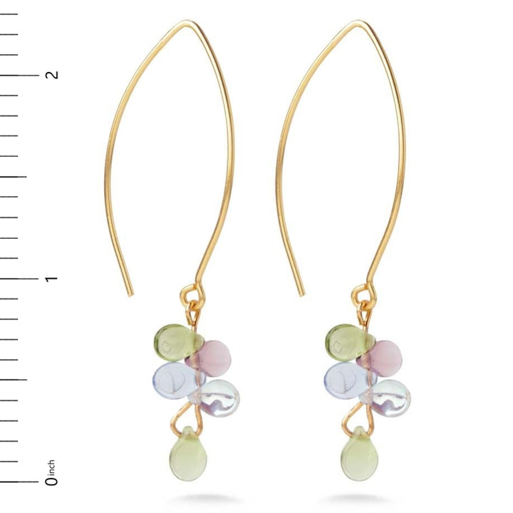 Monet Inspired Glass Petal Earrings