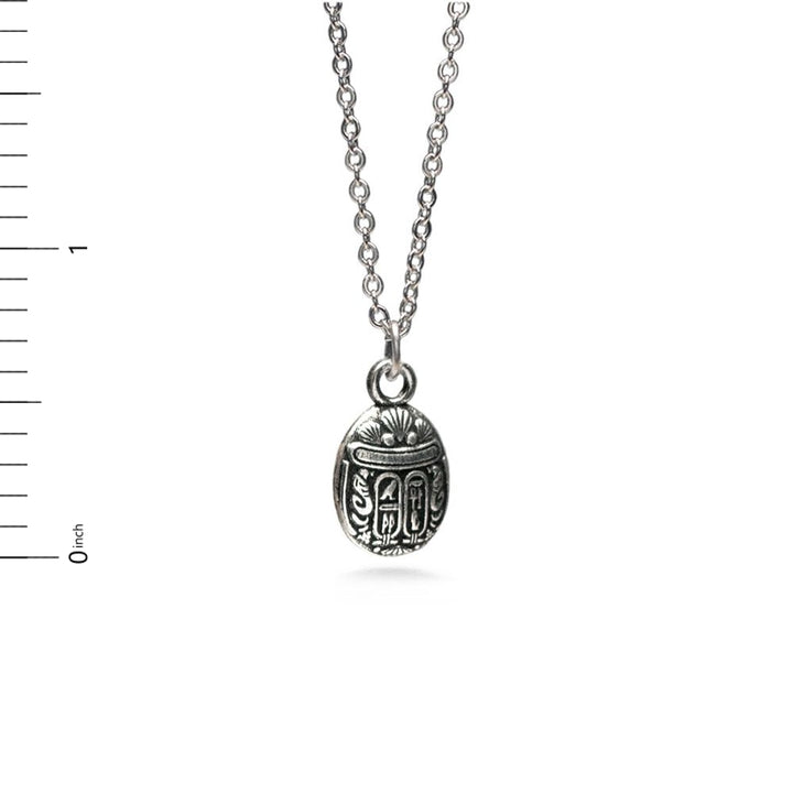 Scarab Pendant - Mini, Antique Silver Finish