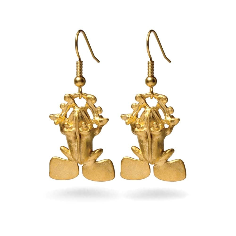 Pre-Columbian Frog Earrings